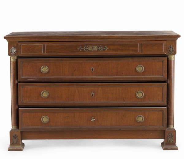 Cassettone in stile Impero lastronato. XX secolo  - Asta Antiquariato - Associazione Nazionale - Case d'Asta italiane