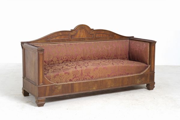 Coppia di divani lastronati. XIX secolo  - Asta Antiquariato - Associazione Nazionale - Case d'Asta italiane