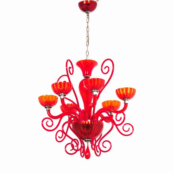 Lampadario Leucos, modello Bolero coll.Gallery  - Asta Antiquariato - Associazione Nazionale - Case d'Asta italiane