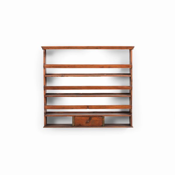 Piattaia pensile in legno. XIX-XX secolo  - Asta Antiquariato - Associazione Nazionale - Case d'Asta italiane