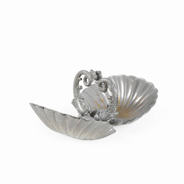 Svuotatasche in metallo argentato  - Asta Antiquariato - Associazione Nazionale - Case d'Asta italiane