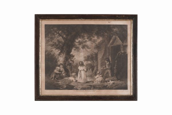 William Ward (1766 - 1826) Juvenile navigators / Blind mans buff  - Asta Antiquariato - Associazione Nazionale - Case d'Asta italiane