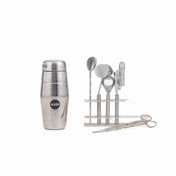 Set da cocktail in acciaio  - Asta Antiquariato - Associazione Nazionale - Case d'Asta italiane