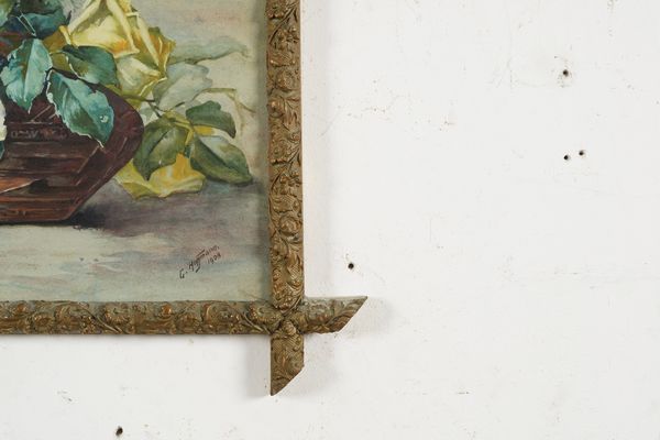 G. Hoffmann 1908 Natura morta con rose  - Asta Antiquariato - Associazione Nazionale - Case d'Asta italiane