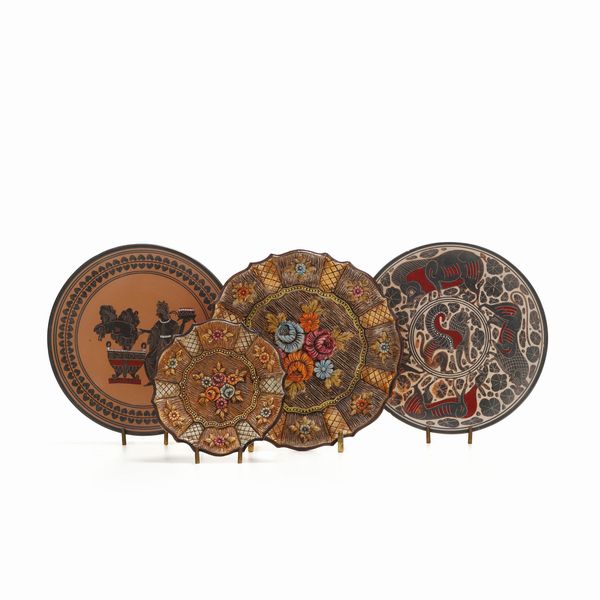 Quattro piatti, Orvieto, XX secolo  - Asta Antiquariato - Associazione Nazionale - Case d'Asta italiane