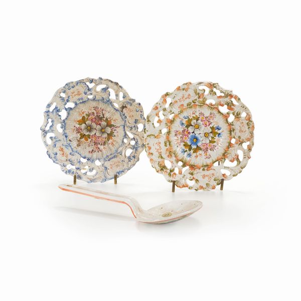 Due piatti e un mestolo, Bassano  - Asta Antiquariato - Associazione Nazionale - Case d'Asta italiane