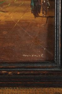 Pittore del XIX-XX secolo Coppia di vedute cittadine  - Asta Antiquariato - Associazione Nazionale - Case d'Asta italiane