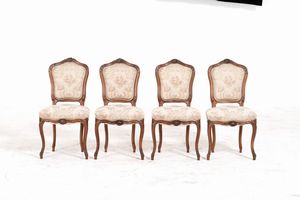 Salotto in legno intagliato in stile settecentesco. Inizi XX secolo  - Asta Antiquariato - Associazione Nazionale - Case d'Asta italiane