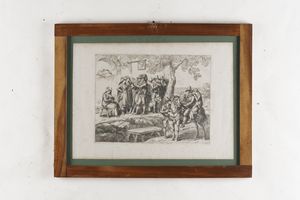 Da Pinelli, gruppo di quattro incisioni titolate. XIX secolo  - Asta Antiquariato - Associazione Nazionale - Case d'Asta italiane