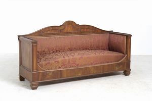 Coppia di divani lastronati. XIX secolo  - Asta Antiquariato - Associazione Nazionale - Case d'Asta italiane