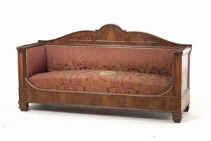 Coppia di divani lastronati. XIX secolo  - Asta Antiquariato - Associazione Nazionale - Case d'Asta italiane