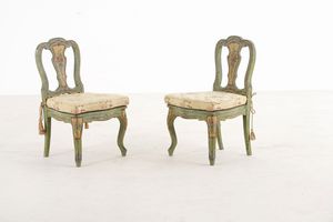 Camera da letto in legno dipinto. XX secolo  - Asta Antiquariato - Associazione Nazionale - Case d'Asta italiane