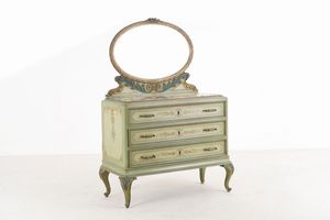 Camera da letto in legno dipinto. XX secolo  - Asta Antiquariato - Associazione Nazionale - Case d'Asta italiane