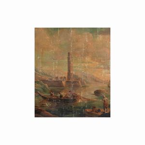 Caminiera in legno intagliato e dorato. XIX-XX secolo  - Asta Antiquariato - Associazione Nazionale - Case d'Asta italiane