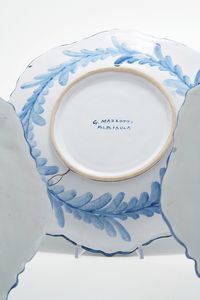 Tre piatti.<BR>Albisola, Manifattura Mazzotti, XX secolo  - Asta Antiquariato - Associazione Nazionale - Case d'Asta italiane