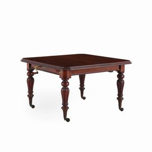 Tavolo allungabile in mogano. Inghilterra XIX secolo  - Asta Antiquariato - Associazione Nazionale - Case d'Asta italiane
