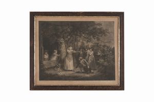 William Ward (1766 - 1826) Juvenile navigators / Blind mans buff  - Asta Antiquariato - Associazione Nazionale - Case d'Asta italiane