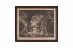 William Ward (1766 - 1826) Juvenile navigators / Blind mans buff  - Asta Antiquariato - Associazione Nazionale - Case d'Asta italiane