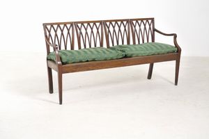 Salotto composto da divano e 7 sedie. XIX secolo  - Asta Antiquariato - Associazione Nazionale - Case d'Asta italiane