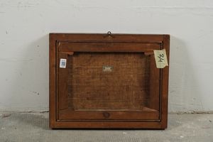 Scuola del XVII secolo Santo vescovo in eremitaggio  - Asta Antiquariato - Associazione Nazionale - Case d'Asta italiane