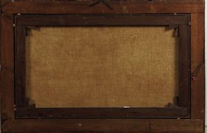 Antonio Travi detto il Sestri : Paesaggio con casolare e figure  - Asta Antiquariato - Associazione Nazionale - Case d'Asta italiane