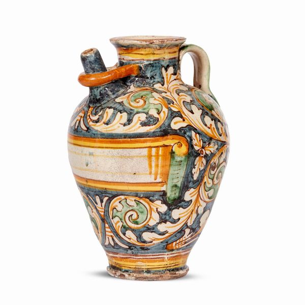 VERSATOIO, MONTELUPO, 1610-1630  - Asta CERAMICA. MAIOLICHE E PORCELLANE DAL RINASCIMENTO ALL'OTTOCENTO - Associazione Nazionale - Case d'Asta italiane