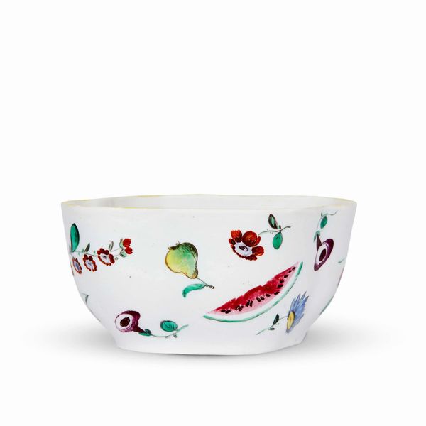 ZUCCHERIERA, DOCCIA, MANIFATTURA GINORI, 1790 CIRCA  - Asta CERAMICA. MAIOLICHE E PORCELLANE DAL RINASCIMENTO ALL'OTTOCENTO - Associazione Nazionale - Case d'Asta italiane