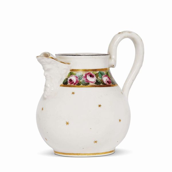 LATTIERA, NAPOLI, REAL FABBRICA FERDINANDEA, 1790 CIRCA  - Asta CERAMICA. MAIOLICHE E PORCELLANE DAL RINASCIMENTO ALL'OTTOCENTO - Associazione Nazionale - Case d'Asta italiane