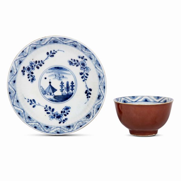 TAZZINA CON PIATTINO, MANIFATTURA DI MEISSEN, 1730-1740 CIRCA  - Asta CERAMICA. MAIOLICHE E PORCELLANE DAL RINASCIMENTO ALL'OTTOCENTO - Associazione Nazionale - Case d'Asta italiane