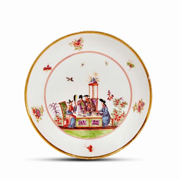PIATTO, MANIFATTURA DI MEISSEN, JOHANN GREGORIUS HROLDT, 1725-1730  - Asta CERAMICA. MAIOLICHE E PORCELLANE DAL RINASCIMENTO ALL'OTTOCENTO - Associazione Nazionale - Case d'Asta italiane