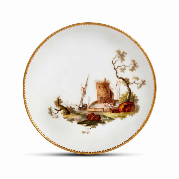 PIATTINO, GERMANIA, MANIFATTURA DI MEISSEN, 1763-1774  - Asta CERAMICA. MAIOLICHE E PORCELLANE DAL RINASCIMENTO ALL'OTTOCENTO - Associazione Nazionale - Case d'Asta italiane