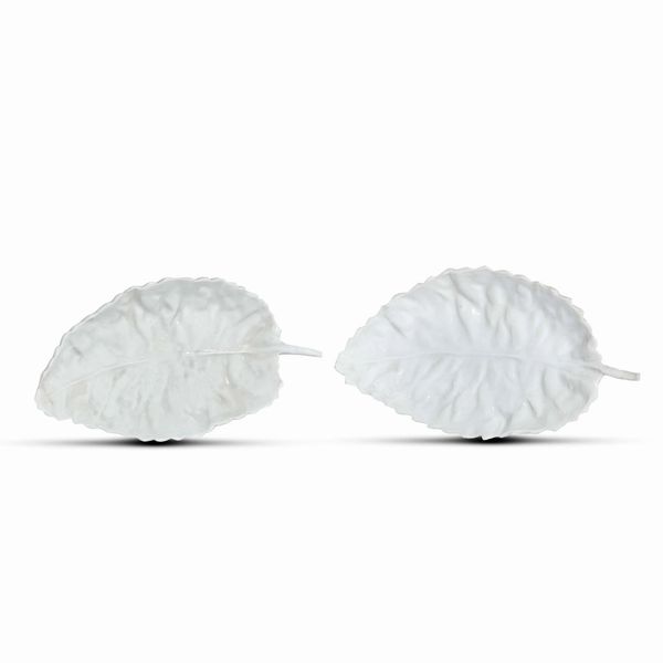 DUE FOGLIE, SECOLO XVIII  - Asta CERAMICA. MAIOLICHE E PORCELLANE DAL RINASCIMENTO ALL'OTTOCENTO - Associazione Nazionale - Case d'Asta italiane