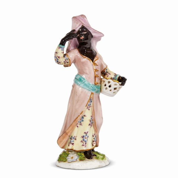 FIGURA, MEISSEN, 1770 CIRCA  - Asta CERAMICA. MAIOLICHE E PORCELLANE DAL RINASCIMENTO ALL'OTTOCENTO - Associazione Nazionale - Case d'Asta italiane