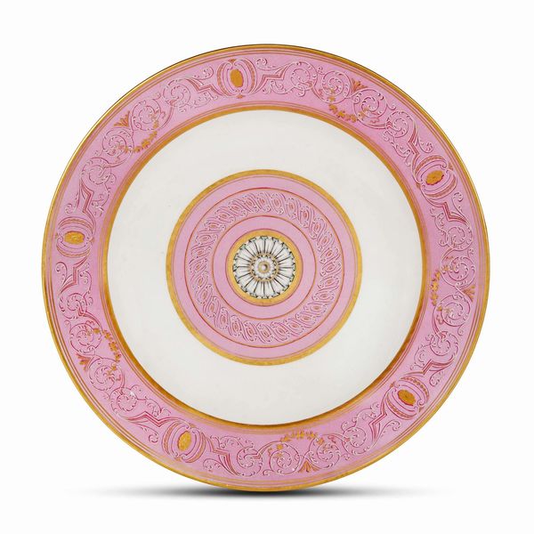 PIATTO, MANIFATTURA IMPERIALE DI VIENNA, 1790-1800 CIRCA  - Asta CERAMICA. MAIOLICHE E PORCELLANE DAL RINASCIMENTO ALL'OTTOCENTO - Associazione Nazionale - Case d'Asta italiane