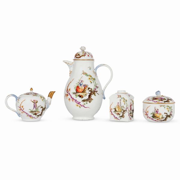 SERVIZIO DA CAFFÈ, MANIFATTURA DI MEISSEN, 1763-1773  - Asta CERAMICA. MAIOLICHE E PORCELLANE DAL RINASCIMENTO ALL'OTTOCENTO - Associazione Nazionale - Case d'Asta italiane