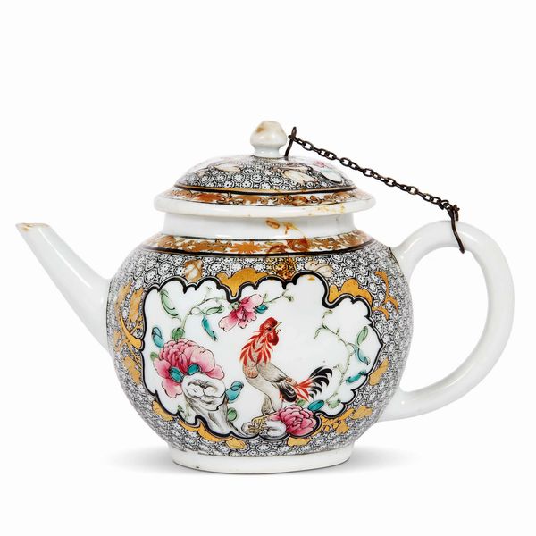 TEIERA, CINA, PERIODO QIANLONG (1736-1796)  - Asta CERAMICA. MAIOLICHE E PORCELLANE DAL RINASCIMENTO ALL'OTTOCENTO - Associazione Nazionale - Case d'Asta italiane