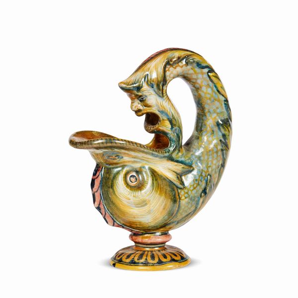 VERSATOIO, FIRENZE, MANIFATTURA CANTAGALLI, 1880 CIRCA  - Asta CERAMICA. MAIOLICHE E PORCELLANE DAL RINASCIMENTO ALL'OTTOCENTO - Associazione Nazionale - Case d'Asta italiane