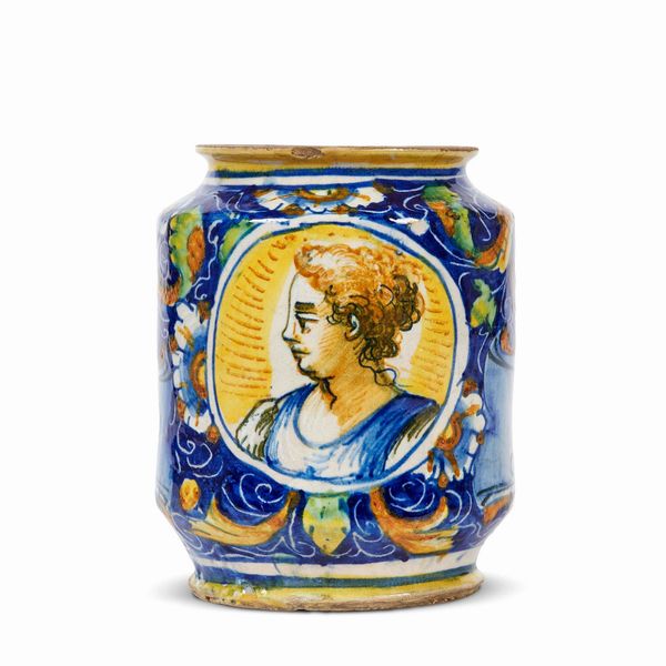 ALBARELLO, VENEZIA, BOTTEGA DI MASTRO DOMENICO, 1570 CIRCA  - Asta CERAMICA. MAIOLICHE E PORCELLANE DAL RINASCIMENTO ALL'OTTOCENTO - Associazione Nazionale - Case d'Asta italiane