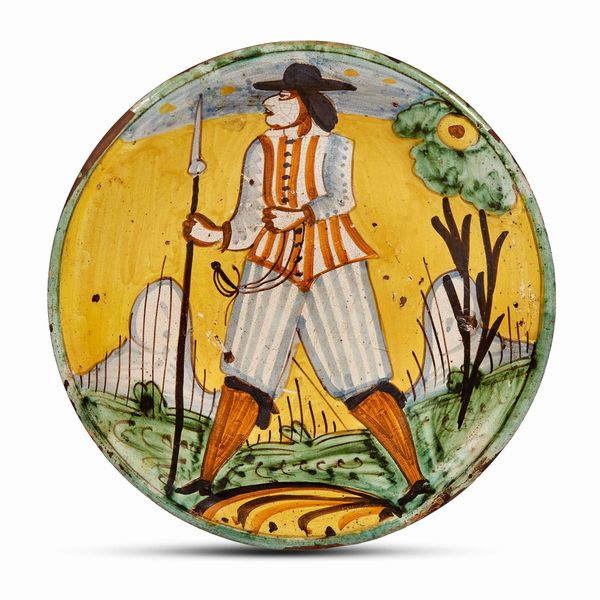 PIATTO, MONTELUPO, SECONDA MET&Agrave; SECOLO XVII  - Asta CERAMICA. MAIOLICHE E PORCELLANE DAL RINASCIMENTO ALL'OTTOCENTO - Associazione Nazionale - Case d'Asta italiane