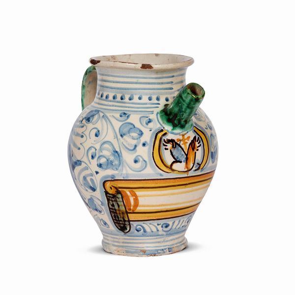 VERSATOIO, MONTELUPO, METÀ SECOLO XVII  - Asta CERAMICA. MAIOLICHE E PORCELLANE DAL RINASCIMENTO ALL'OTTOCENTO - Associazione Nazionale - Case d'Asta italiane