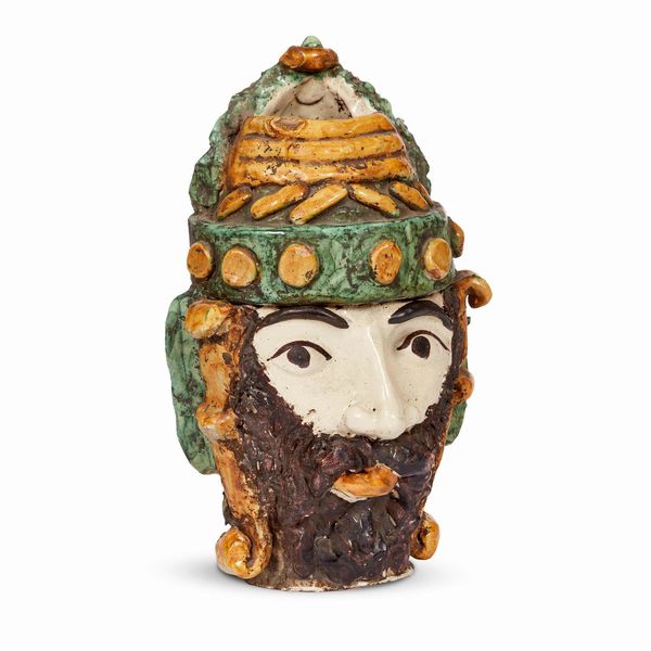 TESTA, CALTAGIRONE, SECOLO XIX  - Asta CERAMICA. MAIOLICHE E PORCELLANE DAL RINASCIMENTO ALL'OTTOCENTO - Associazione Nazionale - Case d'Asta italiane