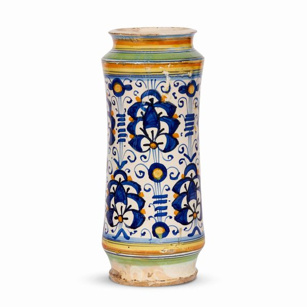 ALBARELLO, MONTELUPO, 1580-1600 CIRCA  - Asta CERAMICA. MAIOLICHE E PORCELLANE DAL RINASCIMENTO ALL'OTTOCENTO - Associazione Nazionale - Case d'Asta italiane