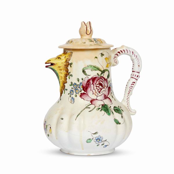 CAFFETTIERA, MILANO, PASQUALE RUBATI, 1770 CIRCA  - Asta CERAMICA. MAIOLICHE E PORCELLANE DAL RINASCIMENTO ALL'OTTOCENTO - Associazione Nazionale - Case d'Asta italiane