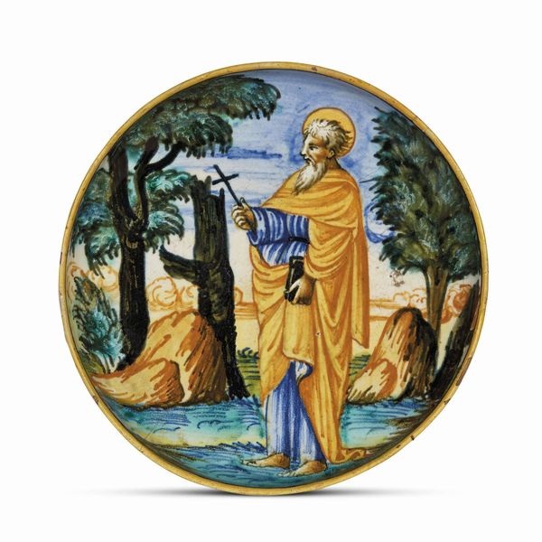 ALZATA, DUCATO DI URBINO, MET SECOLO XVI  - Asta CERAMICA. MAIOLICHE E PORCELLANE DAL RINASCIMENTO ALL'OTTOCENTO - Associazione Nazionale - Case d'Asta italiane