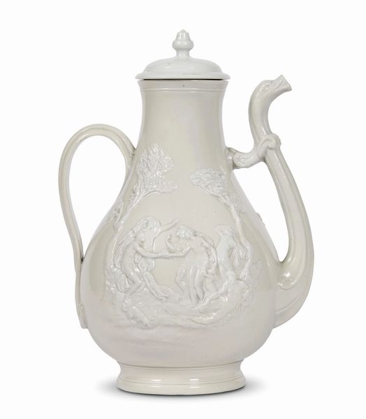 CAFFETTIERA CON COPERCHIO, DOCCIA, MANIFATTURA GINORI, 1790 CIRCA  - Asta CERAMICA. MAIOLICHE E PORCELLANE DAL RINASCIMENTO ALL'OTTOCENTO - Associazione Nazionale - Case d'Asta italiane