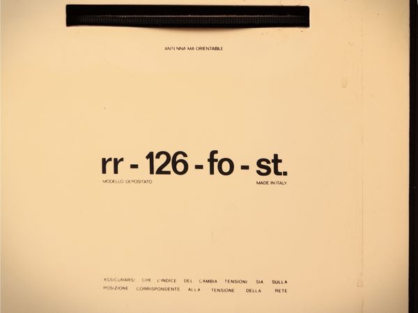 Pier Giacomo e Achille Castiglioni : Radio stereo giradischi RR126 per Brionvega  - Asta La casa moderna - Associazione Nazionale - Case d'Asta italiane