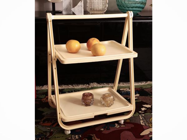 Carrello di servizio, Pier Cardin per De Simo Italia  - Asta La casa moderna - Associazione Nazionale - Case d'Asta italiane