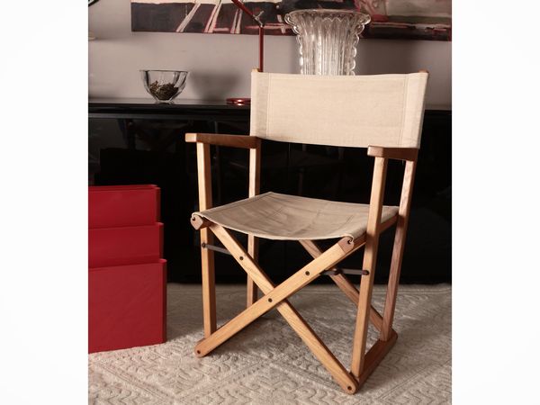 Coppia di sedie da regista in legno  - Asta La casa moderna - Associazione Nazionale - Case d'Asta italiane