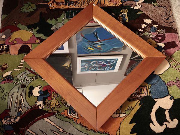 Specchiera con cornice in noce  - Asta La casa moderna - Associazione Nazionale - Case d'Asta italiane