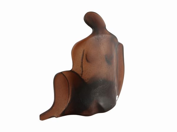 Scultura in vetro, Jean-Pierre Demarchi per DAUM  - Asta La casa moderna - Associazione Nazionale - Case d'Asta italiane